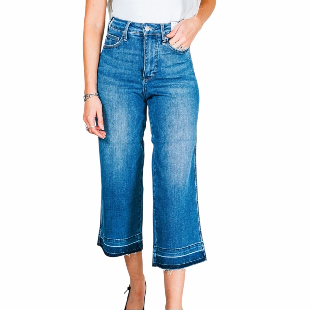 Judy Blue High Waisted Released Hem Jeans EUC - Picture 4 of 10